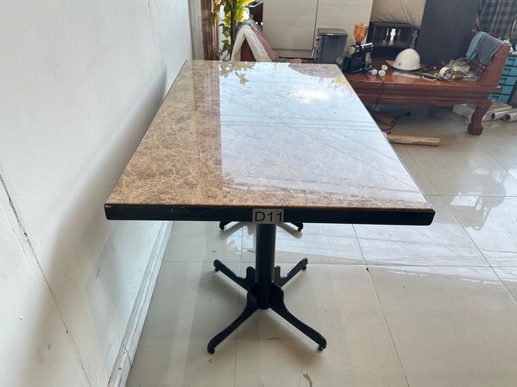 โต๊ะทานอาหาร ท็อปหินเทียมสีน้ำตาล รูปที่ 5