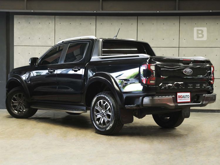 Ford Ranger 2022 2.0 Bi-Turbo 4WD Wildtrak Pickup ดีเซล ไม่ติดแก๊ส เกียร์อัตโนมัติ ดำ รูปที่ 4