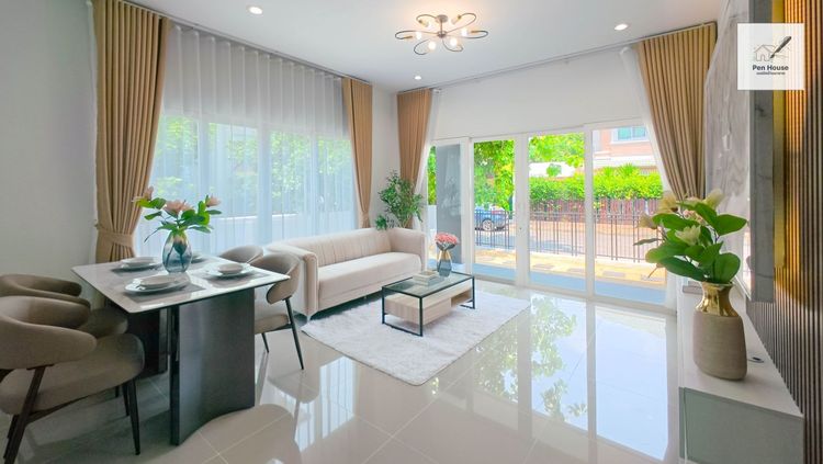 มีบางส่วน  ขาย บ้านเดี่ยวทำเลดี พื้นที่กว้าง บ้านสวนร่มเกล้า สุวรรณภูมิ  4 ห้องนอน 2 ห้องน้ำ รีโนเวทใหม่ทั้งหลัง รูปที่ 4