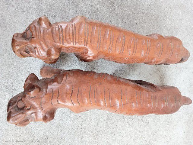 เสือไม้ สูง8นิ้วยาวถึงหาง 17นิ้ว รูปที่ 2