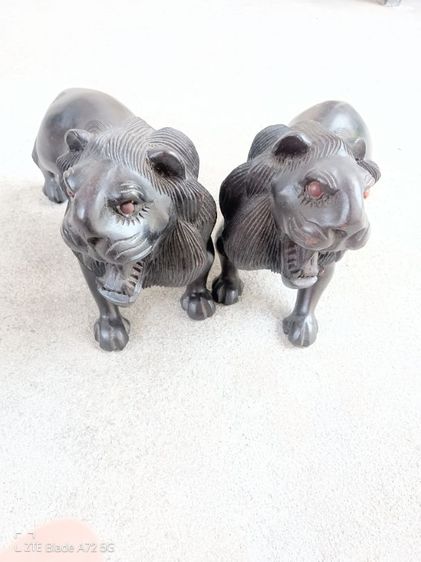 สิงโตดำ สูง6นิ้วยาวถึงหาง11นิ้ว