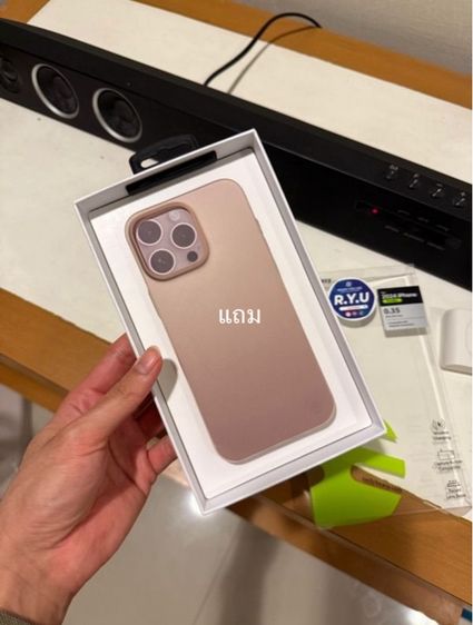ปล่อยเคสใส Power Support Air Jacket iPhone 16 Pro Max แถมเคสบาง Switch Easy สีทองให้ด้วย  รูปที่ 10