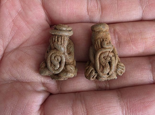 พระปิดตาแร่บางไผ่เสี้ยนสวย 2พิมพ์ รูปที่ 2