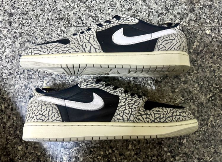Nike Air Jordan 1 Retro Low OG "Black Cement" เบอร์44.5 รูปที่ 3