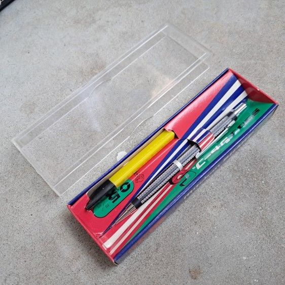 กล่องปากกา montblanc 3ใบ, การุ่นเก่า2ใบ , โสมเก่าสี่ออนซ์  , ดินสอ mitsukan sharp รุ่นเก่า, independent usa. รูปที่ 12