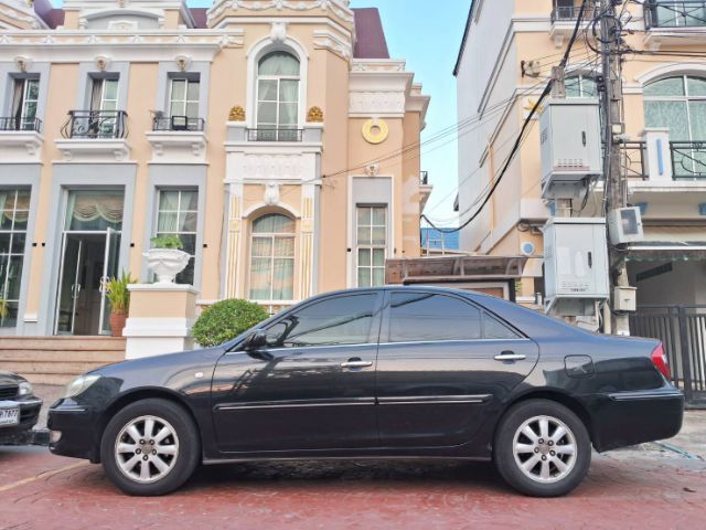 Toyota Camry 2004 2.4 Q Sedan เบนซิน ไม่ติดแก๊ส เกียร์อัตโนมัติ ดำ รูปที่ 2