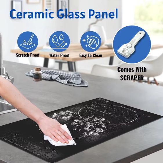 Electric Ceramic Stove 2 Burners 3000W Built-in รูปที่ 16