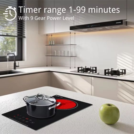 Electric Ceramic Stove 2 Burners 3000W Built-in รูปที่ 17
