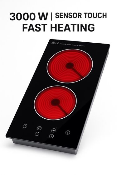 Electric Ceramic Stove 2 Burners 3000W Built-in รูปที่ 10