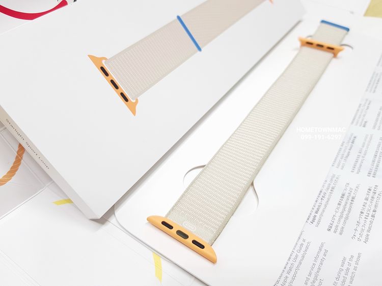 Apple Watch S9 41mm. Starlight Aluminum สาย Starlight Sport Loop (GPS+Cellular) สวย ครบกล่อง มีประกัน+ของแถม รูปที่ 8