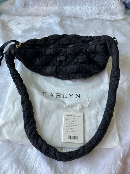 หญิง ดำ ผ้า กระเป๋าสะพาย Carlyn รุ่น Cozy