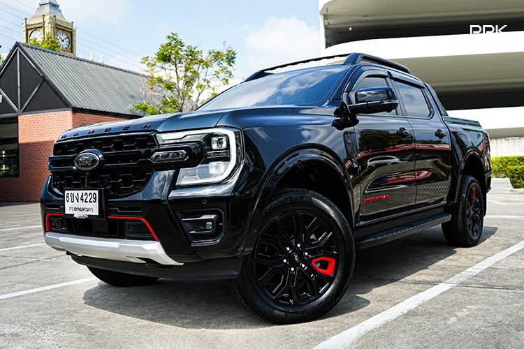 Ford Ranger 2023 2.0 Bi-Turbo Hi-Rider Storntrak Pickup ดีเซล ไม่ติดแก๊ส เกียร์อัตโนมัติ ดำ