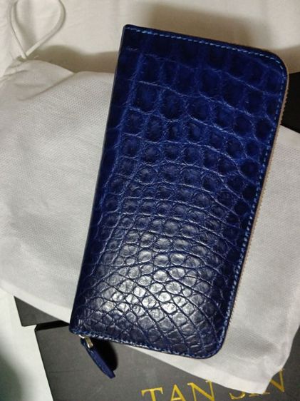 ใบยาว สีน้ำเงินบูนาวี ซิปรอบ  ราคา 1000  บาท มือสอง สภาพ 98 รูปที่ 2