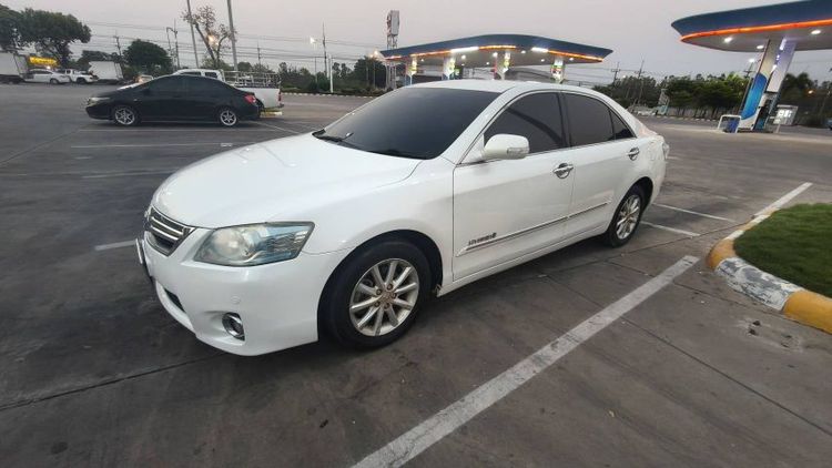 Toyota Camry 2011 2.4 Hybrid Sedan ไฮบริด ไม่ติดแก๊ส เกียร์อัตโนมัติ ขาว รูปที่ 2