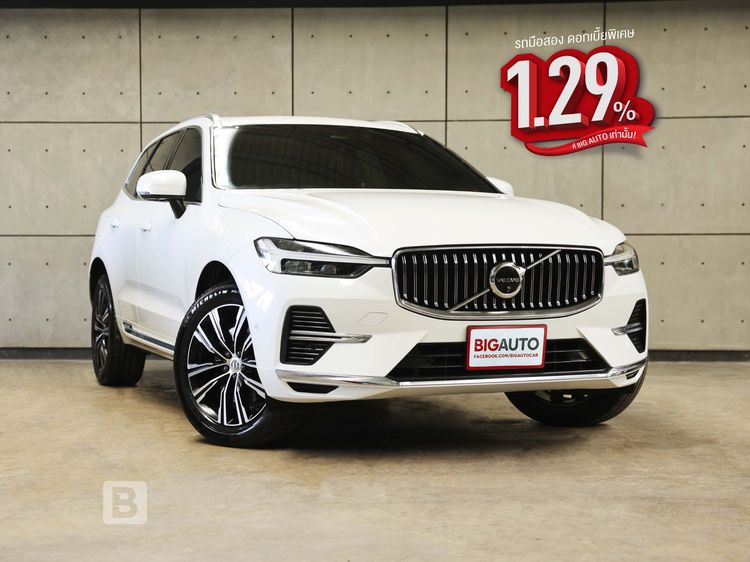 Volvo XC60 2022 2.0 RechargeT8 Inscription AWD Utility-car ปลั๊กอินไฮบริด (PHEV) ไม่ติดแก๊ส เกียร์อัตโนมัติ ขาว