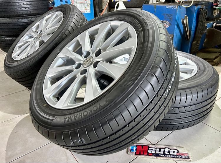 ล้อTOTOTA 17 5รู114 พร้อมยางYOKOHAMA 215 60 17 ครบชุด รูปที่ 7