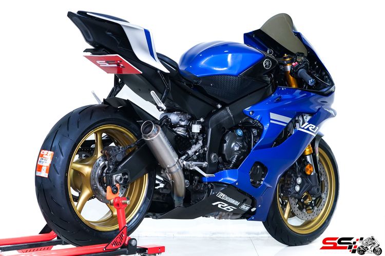 YAMAHA YZF R6 สีน้ำเงิน ปี2018 ท่อ N-one ไทเทเนียม ของแต่งหลายรายการ สภาพดี ยางใหม่ ราคาเล้าใจ รูปที่ 5
