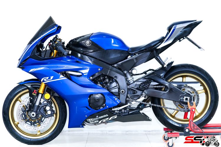 YAMAHA YZF R6 สีน้ำเงิน ปี2018 ท่อ N-one ไทเทเนียม ของแต่งหลายรายการ สภาพดี ยางใหม่ ราคาเล้าใจ รูปที่ 11