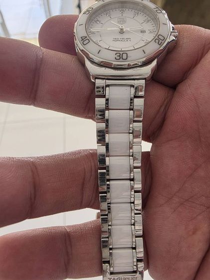 tag heuer formula 1 ceramic ขาว wah1315 ladysize หน้าหลักเพชร. รูปที่ 7