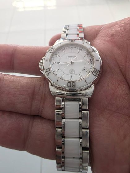 tag heuer formula 1 ceramic ขาว wah1315 ladysize หน้าหลักเพชร. รูปที่ 6