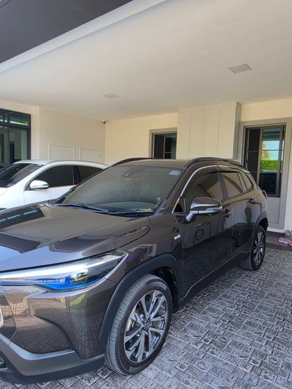 Toyota Corolla Cross 2020 1.8 Hybrid Premium Safety Utility-car ไฮบริด ไม่ติดแก๊ส เกียร์อัตโนมัติ น้ำตาล รูปที่ 3