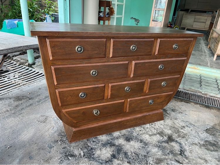 ตู้เก็บของไม้สัก10ลิ้นชัก ทรงชาม รูปที่ 2