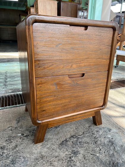  ตู้หัวเตียงไม้สักมินิมอล  รูปที่ 2