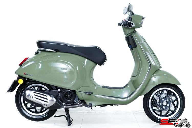 VESPA SPRINT 125 IGET ABS จอ LCD ตัวล่าสุด สี Green Tenace ปี2025 วิ่ง น้อย 3,400km ไมล์แท้ รถสวยมาก  รูปที่ 6