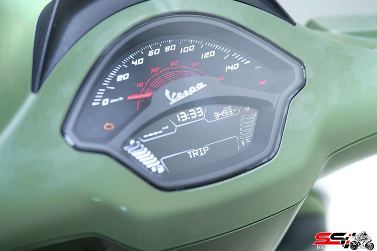 VESPA SPRINT 125 IGET ABS จอ LCD ตัวล่าสุด สี Green Tenace ปี2025 วิ่ง น้อย 3,400km ไมล์แท้ รถสวยมาก  รูปที่ 2