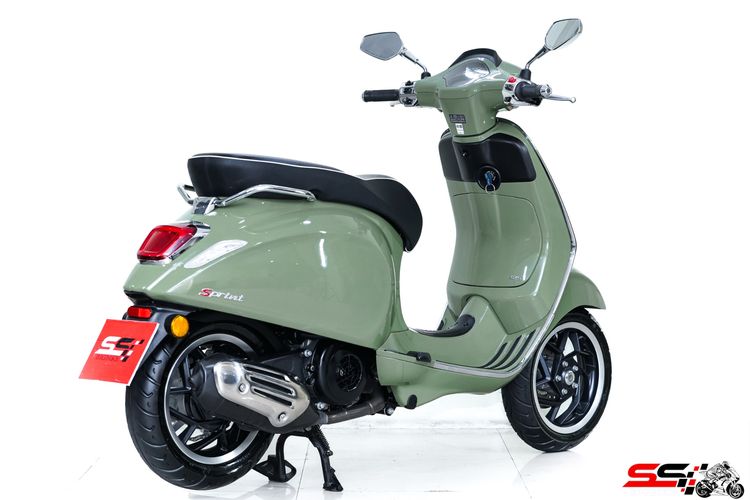 VESPA SPRINT 125 IGET ABS จอ LCD ตัวล่าสุด สี Green Tenace ปี2025 วิ่ง น้อย 3,400km ไมล์แท้ รถสวยมาก  รูปที่ 5