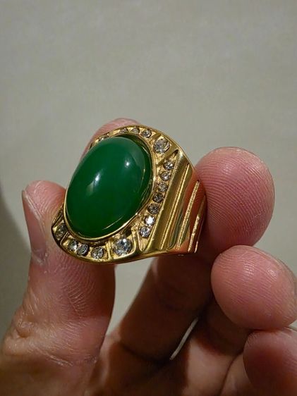 แหวน หัวสีเขียวคล้ายหยก สวยหายาก รุ่นเก่าเดิมๆ ของเก่าเก็บ ขายตามสภาพ เบอร์ 9 สวย น่าสะสม พร้อมส่งครับ รูปที่ 3