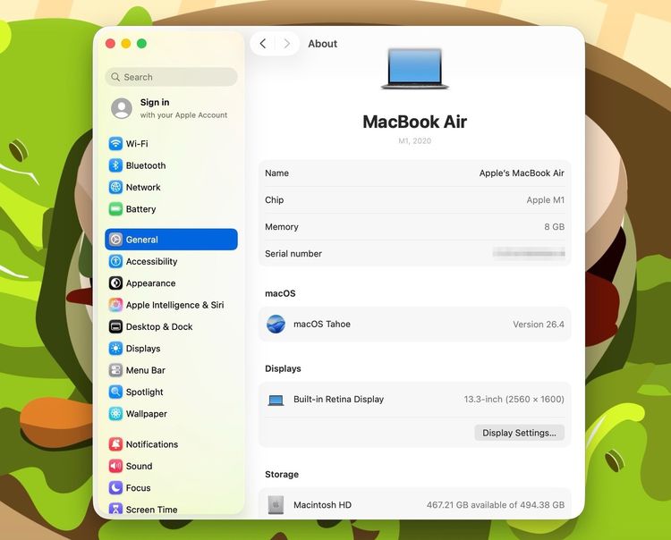 MacBook Air 13-inch M1,2020 Ram8GB SSD512GB SpaceGray รูปที่ 12