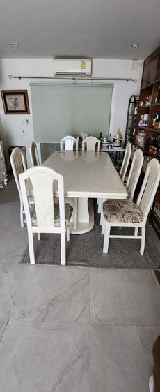 โต๊ะรับประทานอาหารขนาด2เมตรพร้อมเก้าอี้ 8 ตัว รูปที่ 2