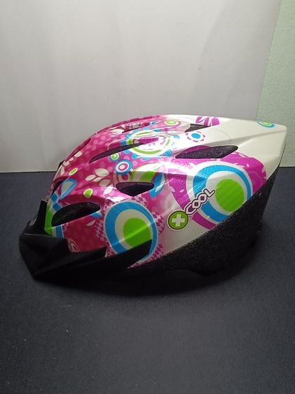 หมวกกันน็อกจักรยานเด็ก KIDZAMO X-Cool ลายดอกไม้ ชมพูสดใส ไซส์ M (54-58cm)