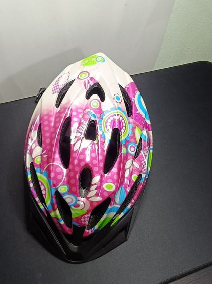 หมวกกันน็อกจักรยานเด็ก KIDZAMO X-Cool ลายดอกไม้ ชมพูสดใส ไซส์ M (54-58cm) รูปที่ 6