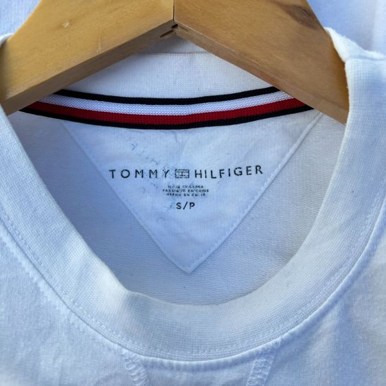 Tommy Hilfiger Tommy Jeans M NASH LS T-Shirt BRIGHT WHITE รูปที่ 4