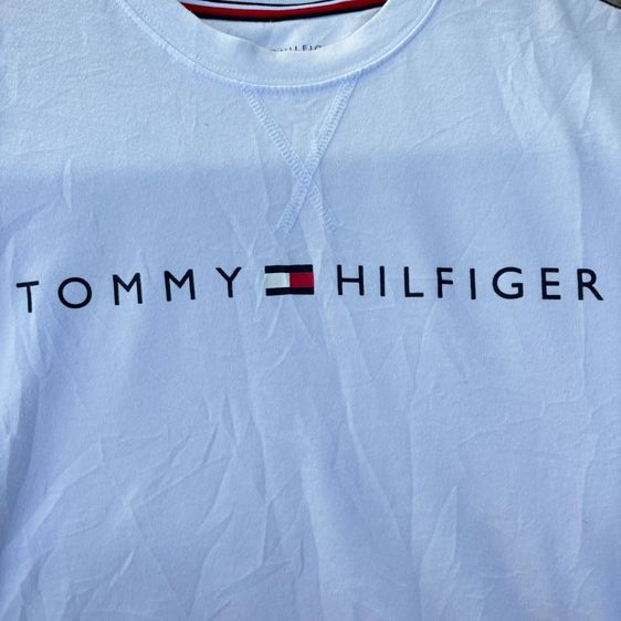 Tommy Hilfiger Tommy Jeans M NASH LS T-Shirt BRIGHT WHITE รูปที่ 5