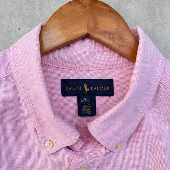 เสื้อเชิ้ต Polo Ralph Lauren Oxford Button-down Big Pony สีชมพู  รูปที่ 4