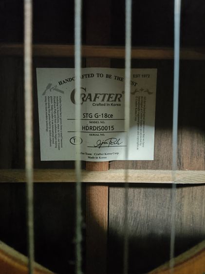 กีตาร์โปร่งไฟฟ้า Crafter STG G-18ce รูปที่ 3