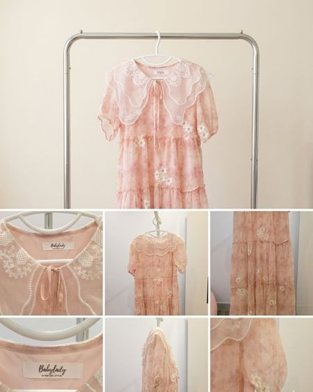 ​ส่งต่อเดรสยาวสุดหวาน size M ดีเทลแน่นทั้งตัวจากแบรนด์ Babylady มือ1 ไม่เคยใส่ค่ะ