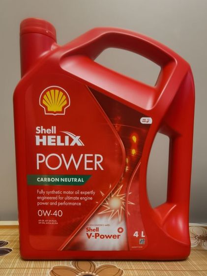 ขายน้ำมันเครื่องสำหรับเครื่องยนต์เบนซิน​เปลี่ยนถ่ายระยะ 10,000​ กิโลเมตร Shell HELIX POWER ​ 0W-40 สังเคราะห์แท้​ ตัวใหม่ล่าสุด​ 1,700​ บาท