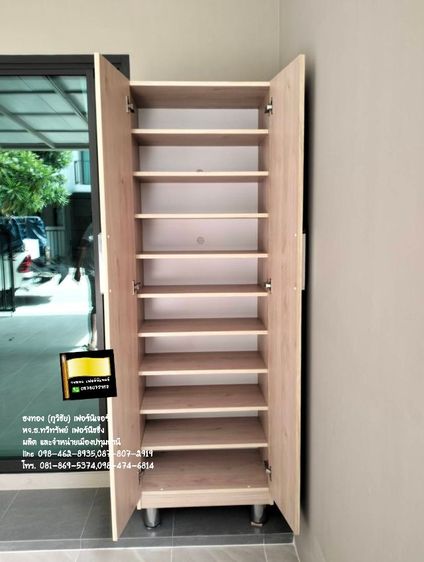 ตู้รองเท้าบานทึบสีบีช รูปที่ 2