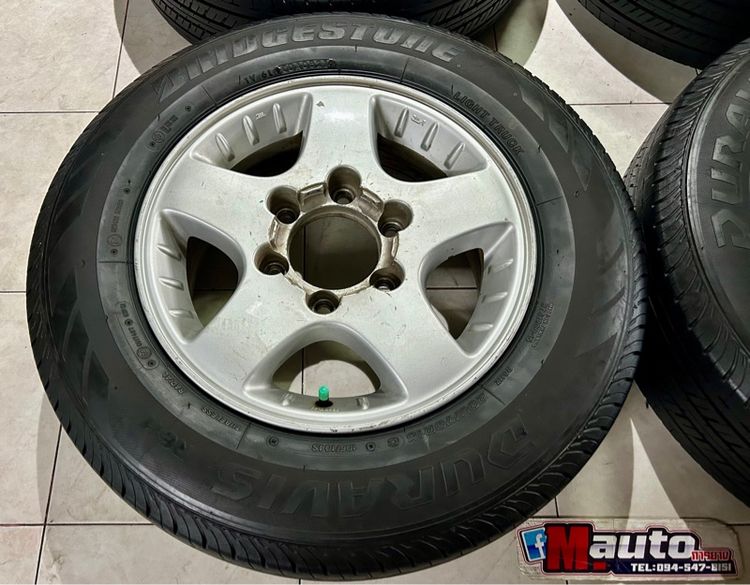 ล้อแม็กเดิมISUZU ขอบ15 พร้อมยางบริสโตน 205 70 15  รูปที่ 6