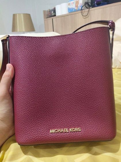 หญิง แดง หนัง PU กระเป๋าmichael kors