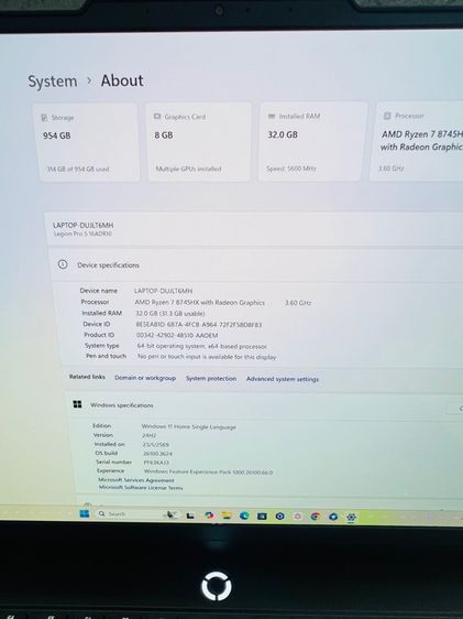 Lenovo Legion Pro 5 16ADR10-83LT002YTA รูปที่ 3