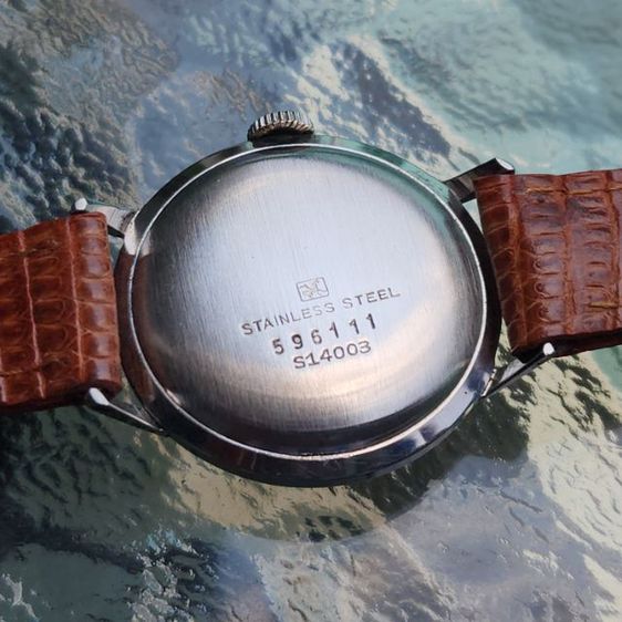 นาฬิกาวินเทจ Seiko Super Antishock 15J S-Mark หน้าปัดลายคลื่น (ยุค 1950s) รูปที่ 8