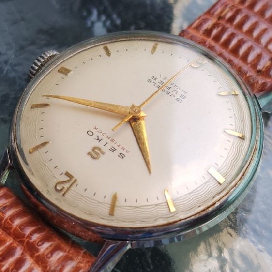 นาฬิกาวินเทจ Seiko Super Antishock 15J S-Mark หน้าปัดลายคลื่น (ยุค 1950s) รูปที่ 13