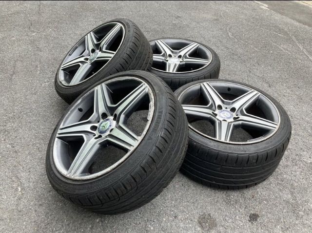 ล้อ AMG Benz แท้ S-Class W221 ลาย 5 ก้าน 18 นิ้ว 5 รู 112 ยาง 225 40 18 และ 255 35 18 ปี 2022