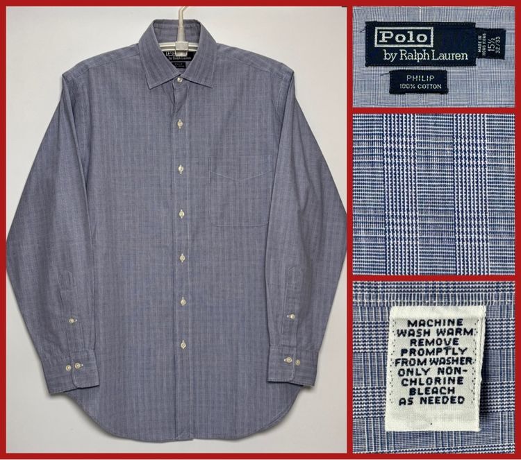 ฟ้า เสื้อเชิ้ต POLO RALPH LAUREN ของแท้ แบบสวยเรียบหรู