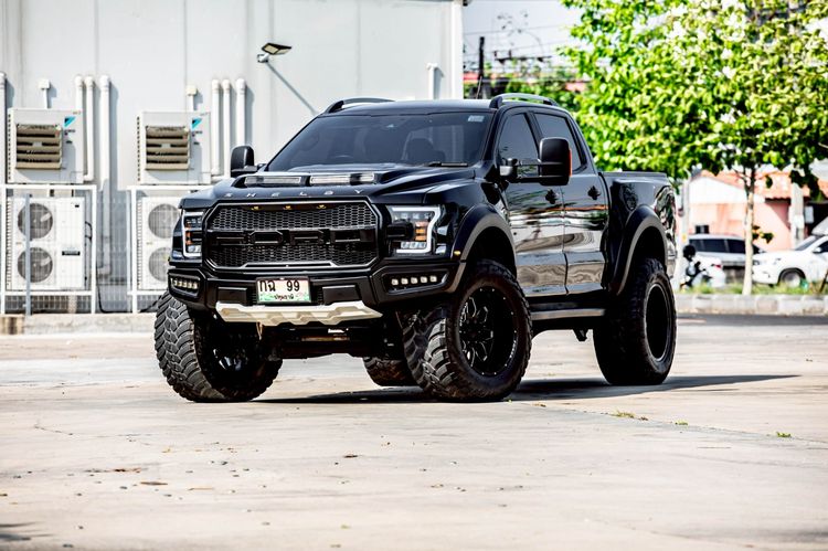 รถ Ford Ranger 2.0 Bi-Turbo 4WD Wildtrak สี ดำ